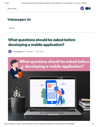 What questions should be asked before developing a mobile application?