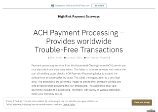 ACH Payment Processing – Provides worldwide Trouble-Free Transactions