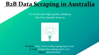B2B Data Scraping in Australia