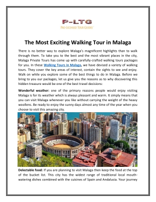 Walking Tours in Malaga