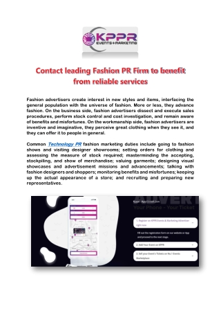 Contact leading Fashion PR Firm to benefit from reliable services