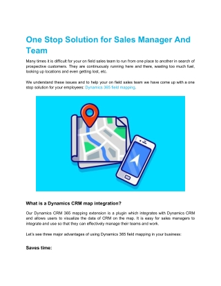 One Stop Solution for Sales Manager And Team