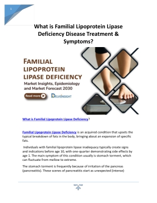 Familial Lipoprotein Lipase Deficiency Pipeline