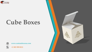 Cube cardboard boxes and Point of Sale Material in USA