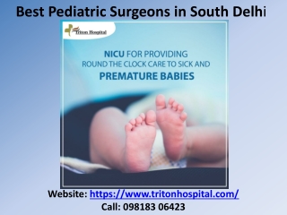 Best Pediatric Surgeons in South Delhi - Best Hospitals in South Delhi
