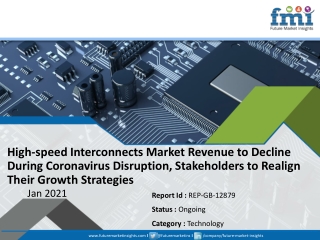 High-speed Interconnects Market Revenue to Decline During Coronavirus Disruption, Stakeholders to Realign Their Growth S
