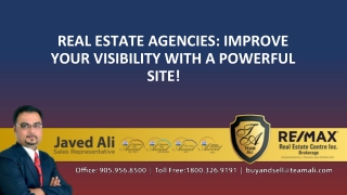 Real estate agencies: improve your visibility with a powerful site