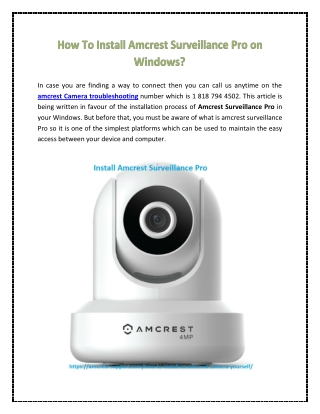 How To Install Amcrest Surveillance Pro on Windows