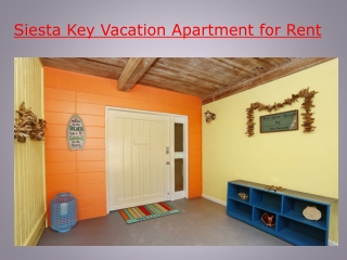 Siesta Key Vacation Apartment for Rent