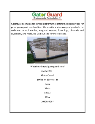 Gator Paving and Construction | Gatorguard.com