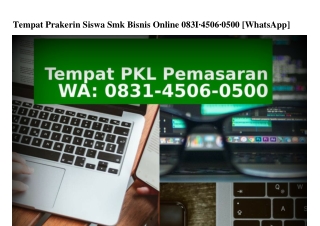 Tempat Prakerin Siswa Smk Bisnis Online 0831~4506~0500[WA]