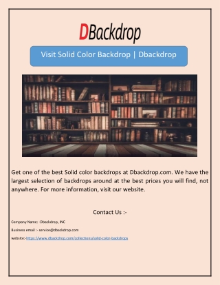 Visit Solid Color Backdrop | Dbackdrop