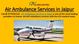 Air Ambulance Services in Jaipur