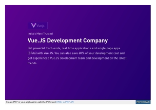 India's Most Trusted Vue.JS Development Company