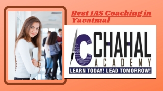 Online UPSC Coaching -  Chahal Academy