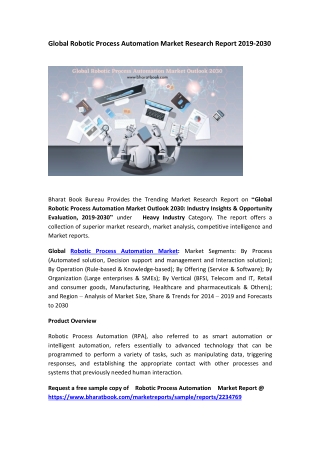 Global  Robotic Process Automation  Market Research Report 2019-2030