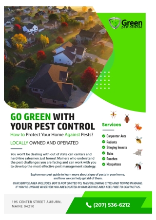 Residential Pest Control Maine | Commercial Pest Control Maine