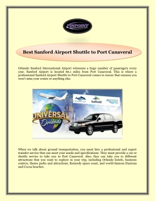 Best Sanford Airport Shuttle to Port Canaveral