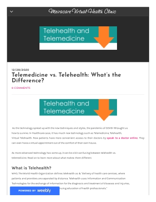 Telemedicine vs. Telehealth: What’s the Difference?