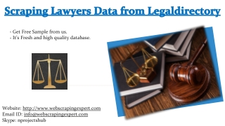 Scraping Lawyers Data from Legaldirectory