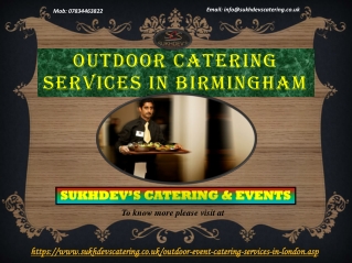 Your Favourite Outdoor Catering Services In Birmingham