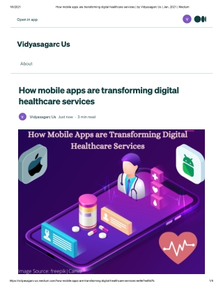 How mobile apps are transforming digital healthcare services