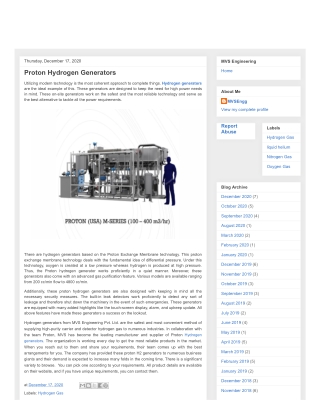 Proton Hydrogen Generators