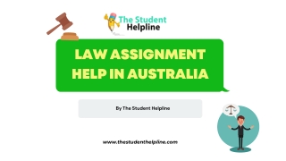 Law assignment help in Australia