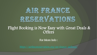 Travel Inspiration at your fingertips with Air France Reservations