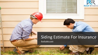 Siding Estimate For Insurance