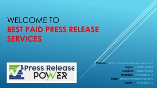 Best Paid Press Release Syndication Sites