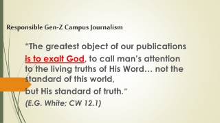Responsible Gen-Z Campus Journalism