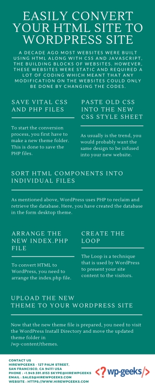 Convert Your Html Site to WordPress Site