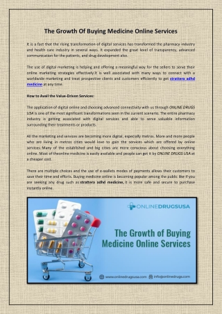 The Growth Of Buying Medicine Online Services