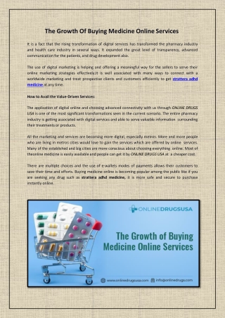 The Growth Of Buying Medicine Online Services