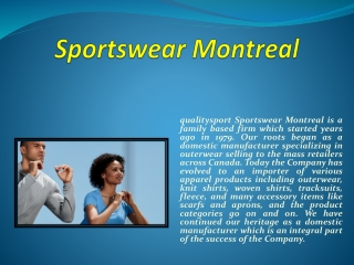 Sportswear Montreal