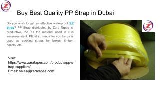 Buy Best Quality PP Strap in Dubai