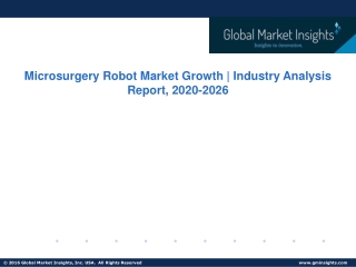 Microsurgery Robot Market 2020-2026; Growth Forecast & Industry Share Report