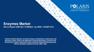 Enzymes Market Size To Reach $21.76 Million By 2026 | CAGR 9.5%