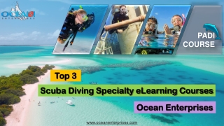 Top 3 Scuba Diving Specialty eLearning Courses - Ocean Enterprises