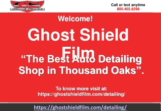 Window Tint in Ventura County-Ghost Shield Film