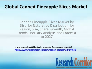 Canned Pineapple Slices Market by Slice, by Nature, by Distribution, by Region, Size, Share, Growth, Global Trends, Indu