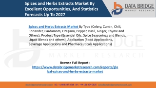 Spices and Herbs Extracts Market