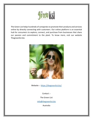 Visit The Green List | The Green List