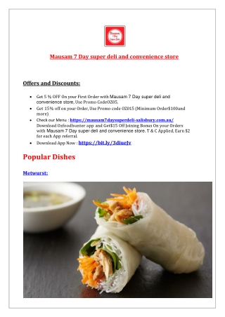Mausam 7 Day convenience store – 5% off - Salisbury, SA