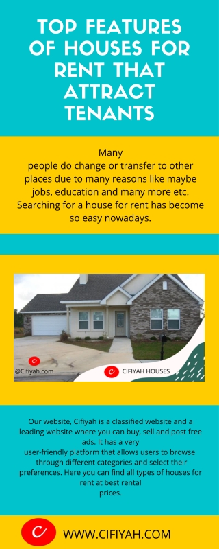 Top features of Houses for rent that attract tenants