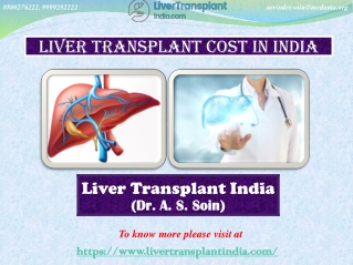 Check The Liver Transplant Cost In India