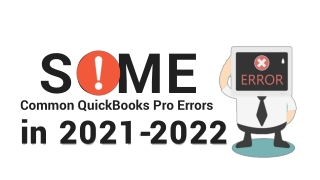 Some Common QuickBooks Pro Errors in 2021-2022