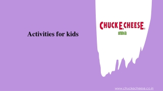 Activities for kids