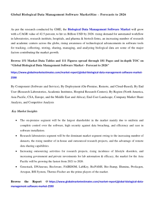 Global Biological Data Management Software Market Research Report